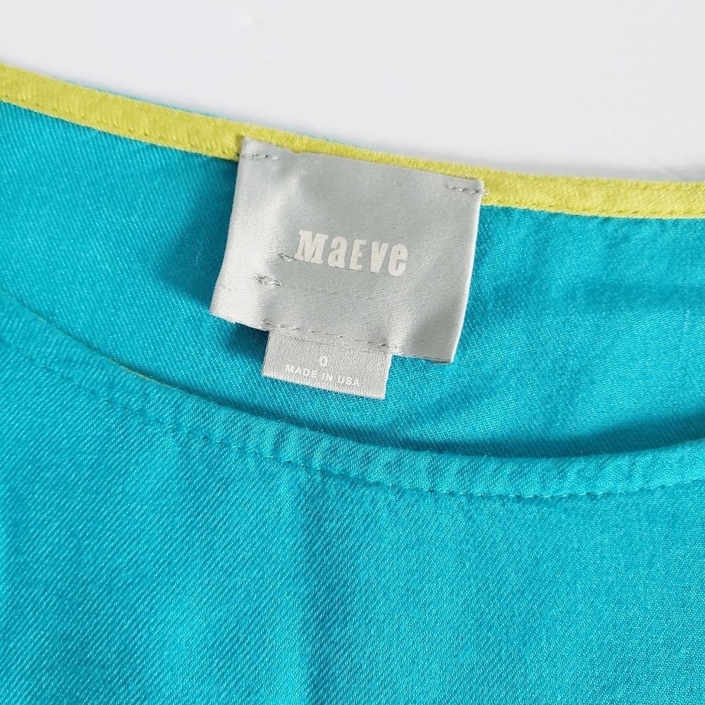 Anthropologie MAEVE Colorblock Shift Dress 0 - Picture 3 of 8